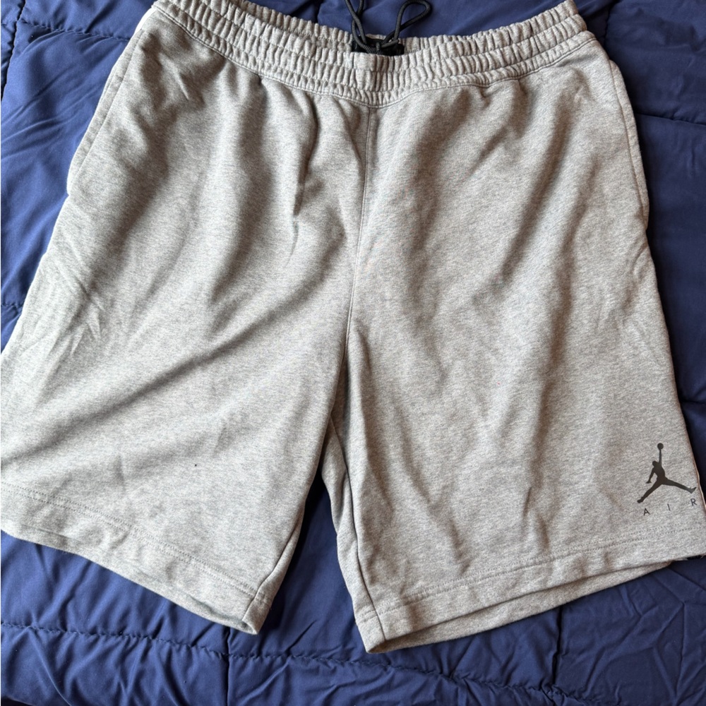 Jordan Gray Fleece Shorts XXL Jumpman Logo 🔥